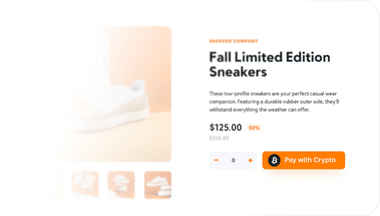 crypto payment button