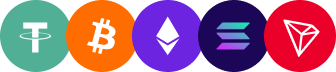 Supported cryptocurrencies