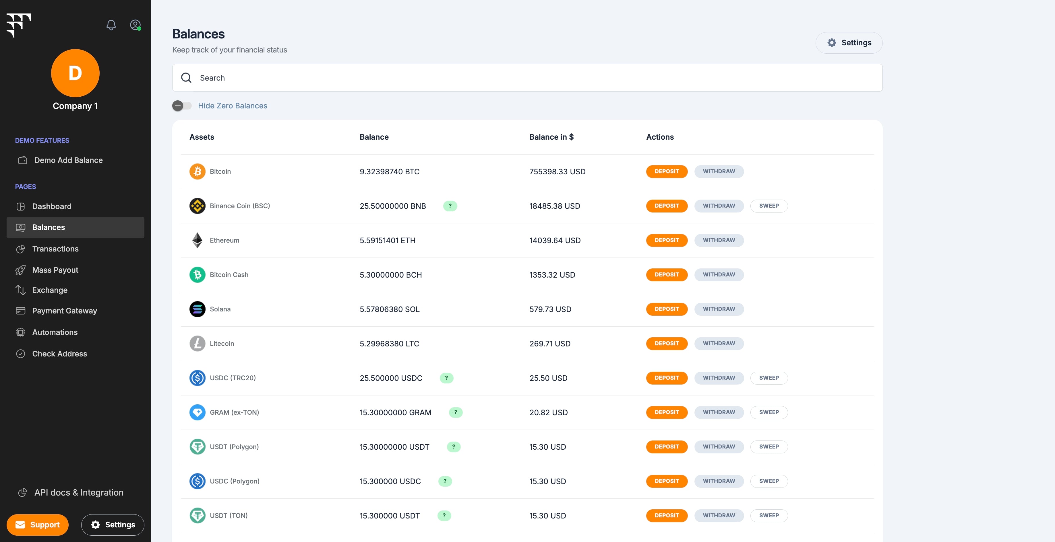 Finassets product screen, step 1 of 17